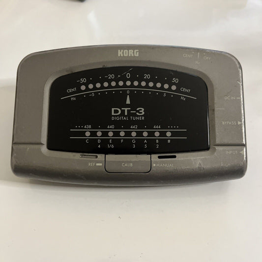 Korg DT-3 Digital Chromatic Tuner for Guitar and Bass