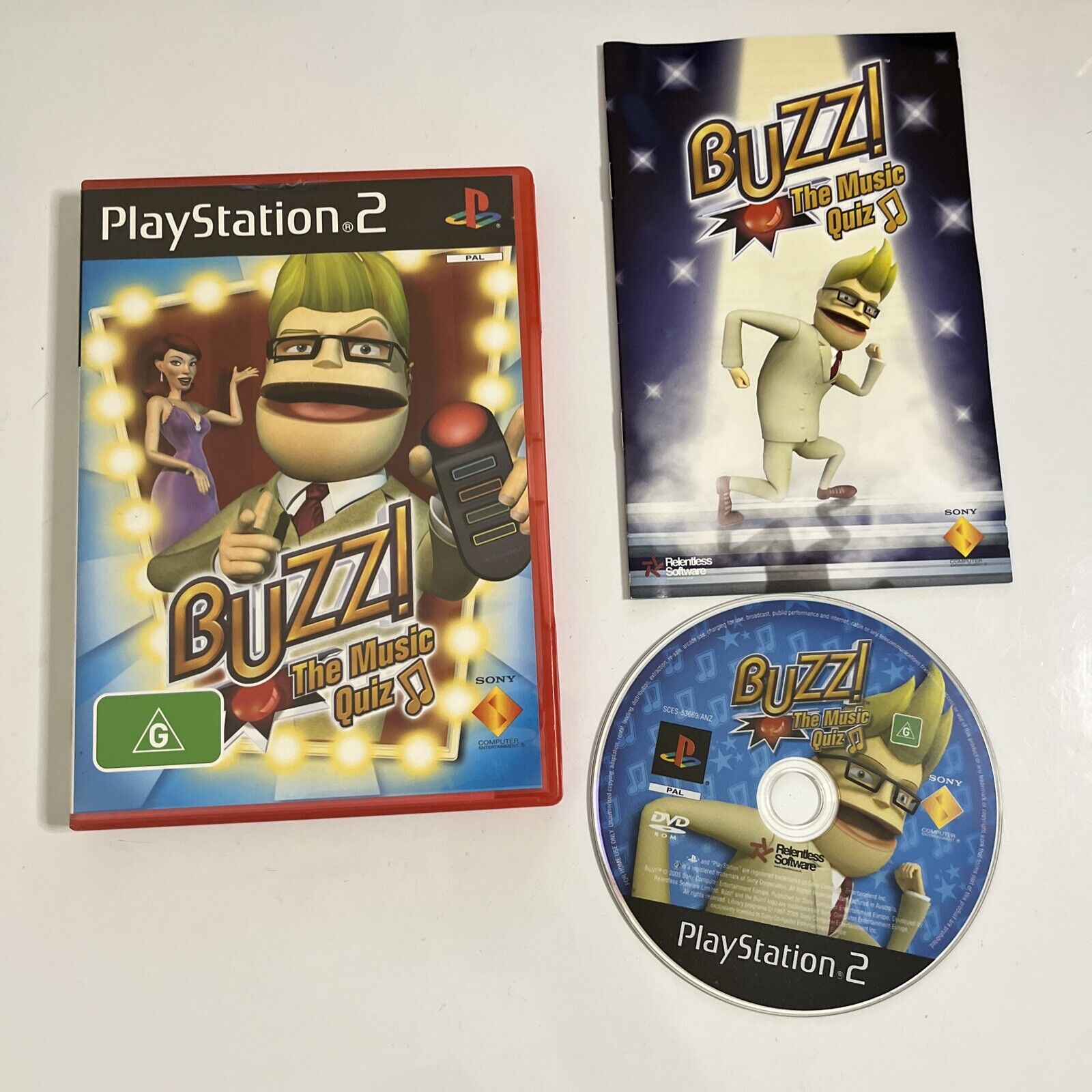 Buzz! The Music Quiz PS2 Sony PlayStation 2 PAL Game – Retro Unit
