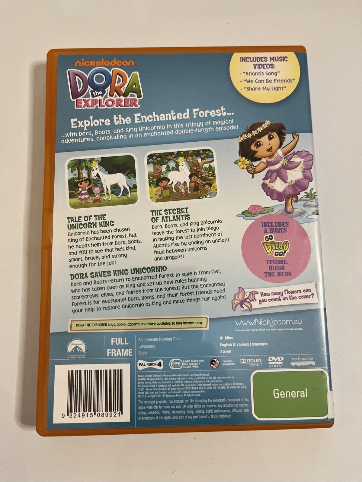 Dora the Explorer : Dora's Enchanted Forest Adventures (DVD, 2011) Region 4