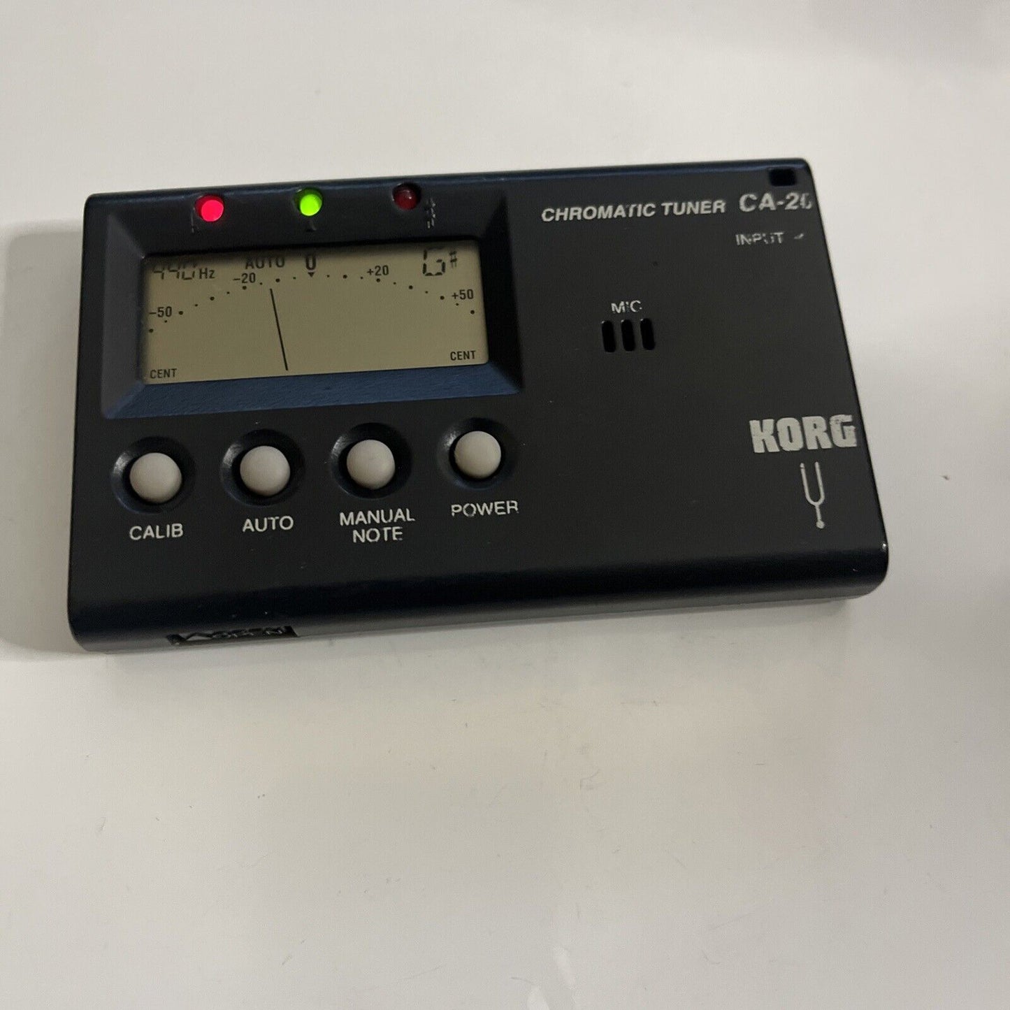 Korg CA-20 Guitar/Bass Chromatic Tuner with Microphone & Jack Input