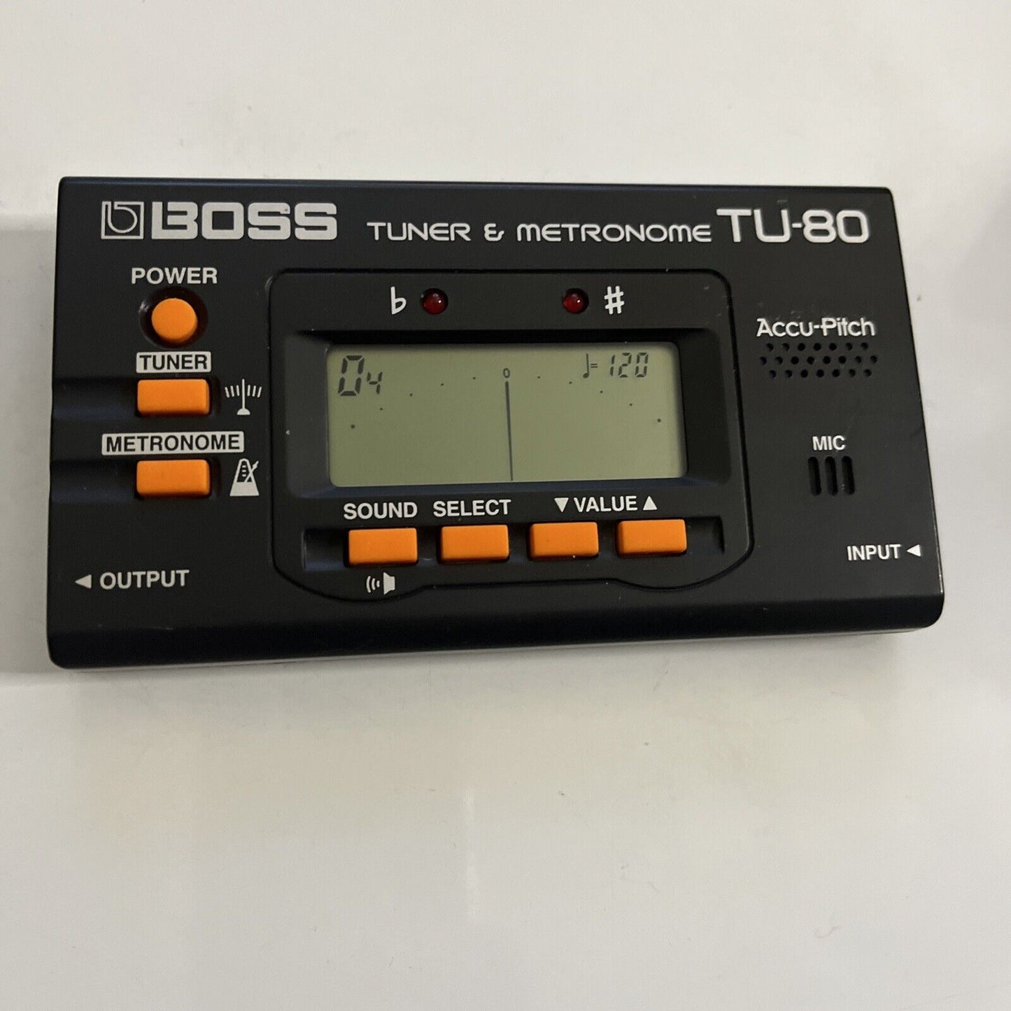BOSS Guitar/Bass Chromatic Tuner & Metronome TU-80