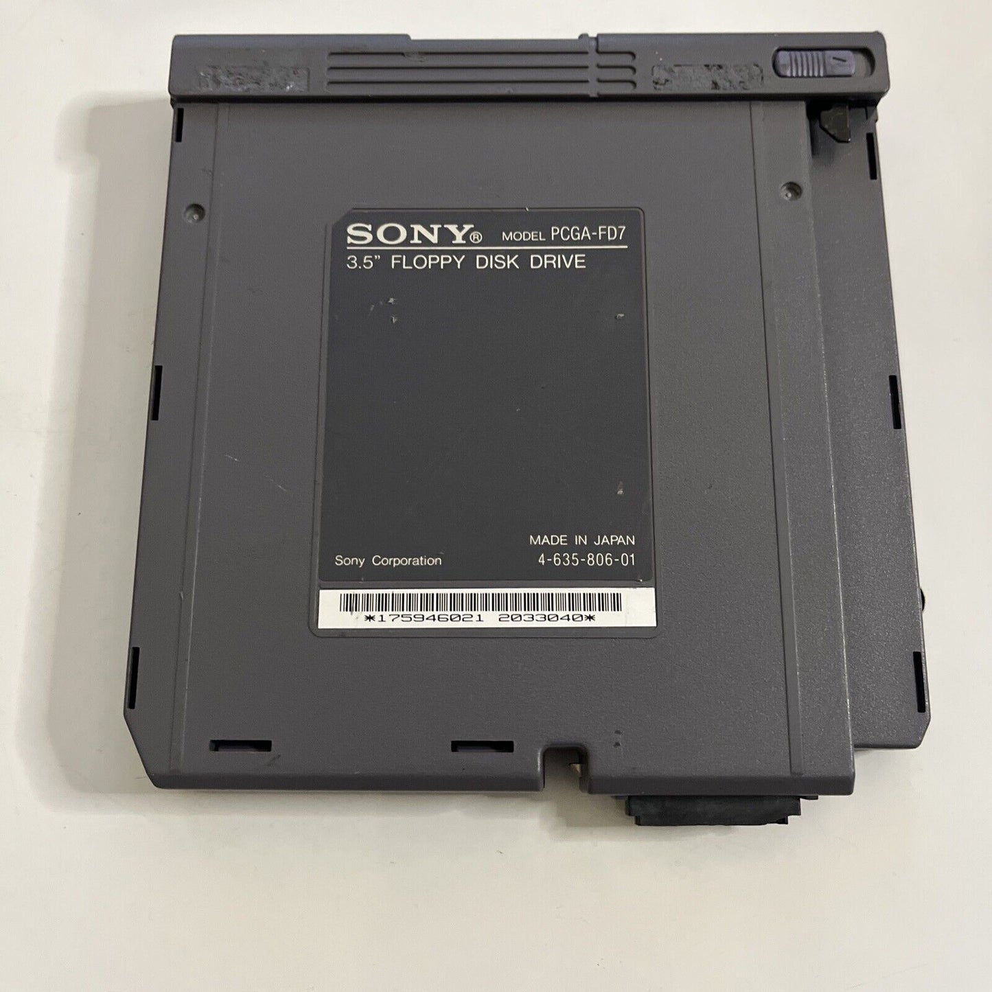 Sony VAIO 3.5" Floppy Disk Drive PCGA-FD7