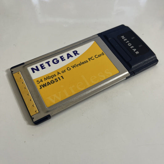 Netgear 54 Mbps A Or G Wireless WiFi PC Card PCMCIA JWAG511
