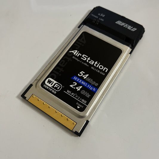 Buffalo Air Station WiFi Wireless PCMCIA Card WLI-CB-G54 54Mbps  Cardbus