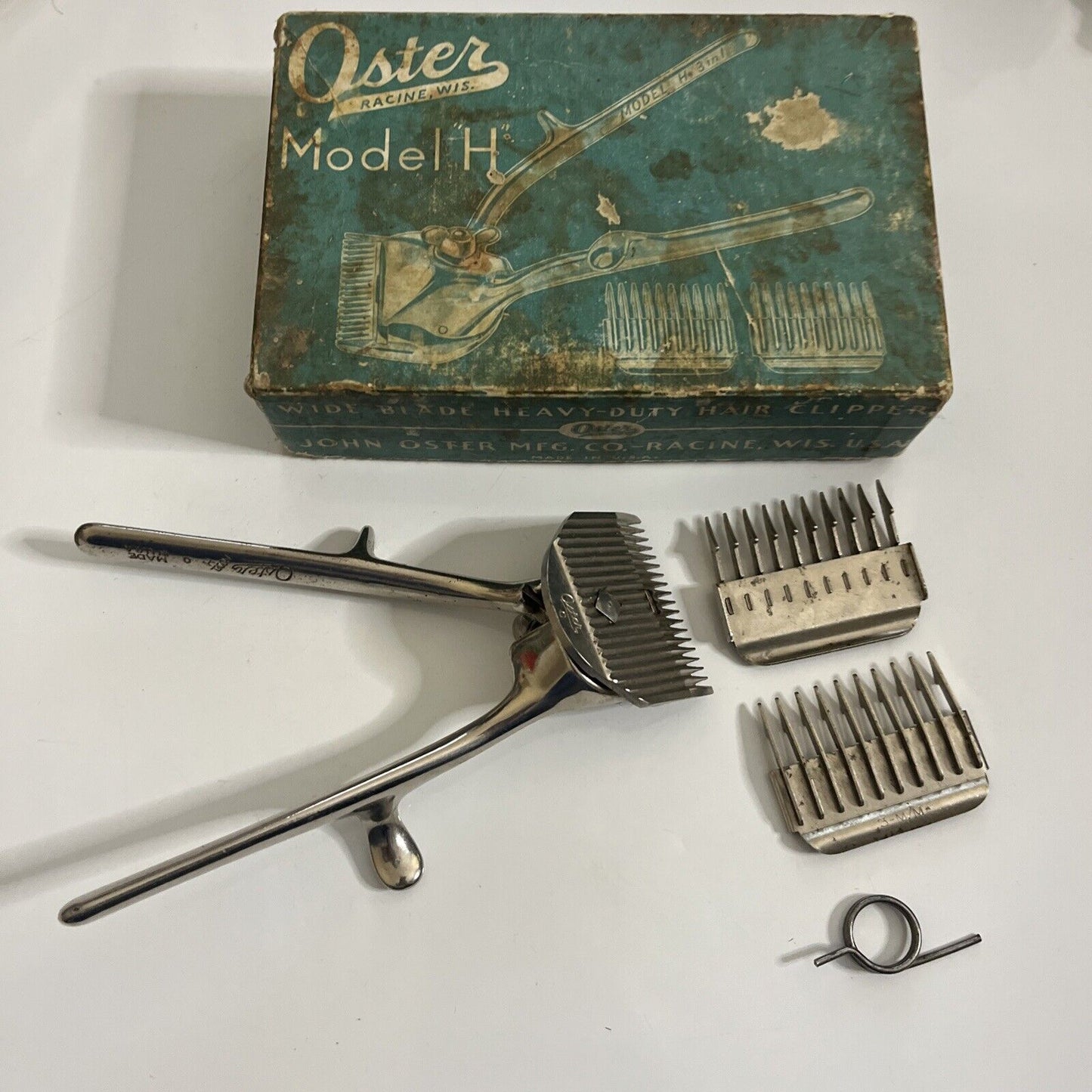 Oster Model H Wide Blade Heavy Duty Hair Clipper Vintage