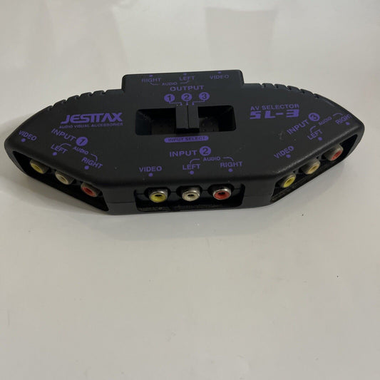 Jestax AV Composite RCA Selector 1:3 3-Way SL-3