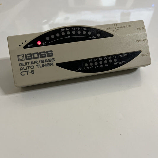 Boss Guitar/Bass Auto Tuner CT-6 with Microphone & Jack Output/Input
