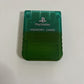 Genuine Sony PlayStation PS1 Transparent Clear Green Memory Card SCPH-1020