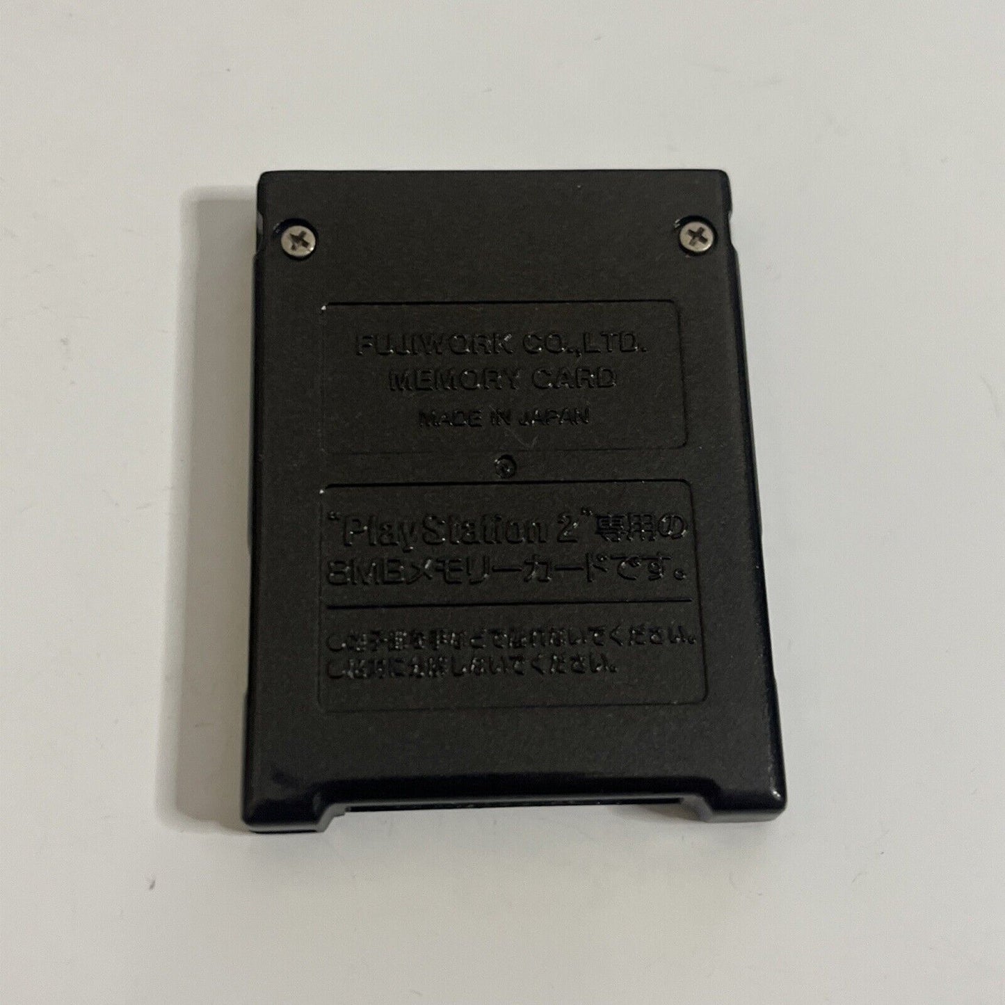 Fujiwork Sony PlayStation PS2 8MB Memory Card Black Made in Japan