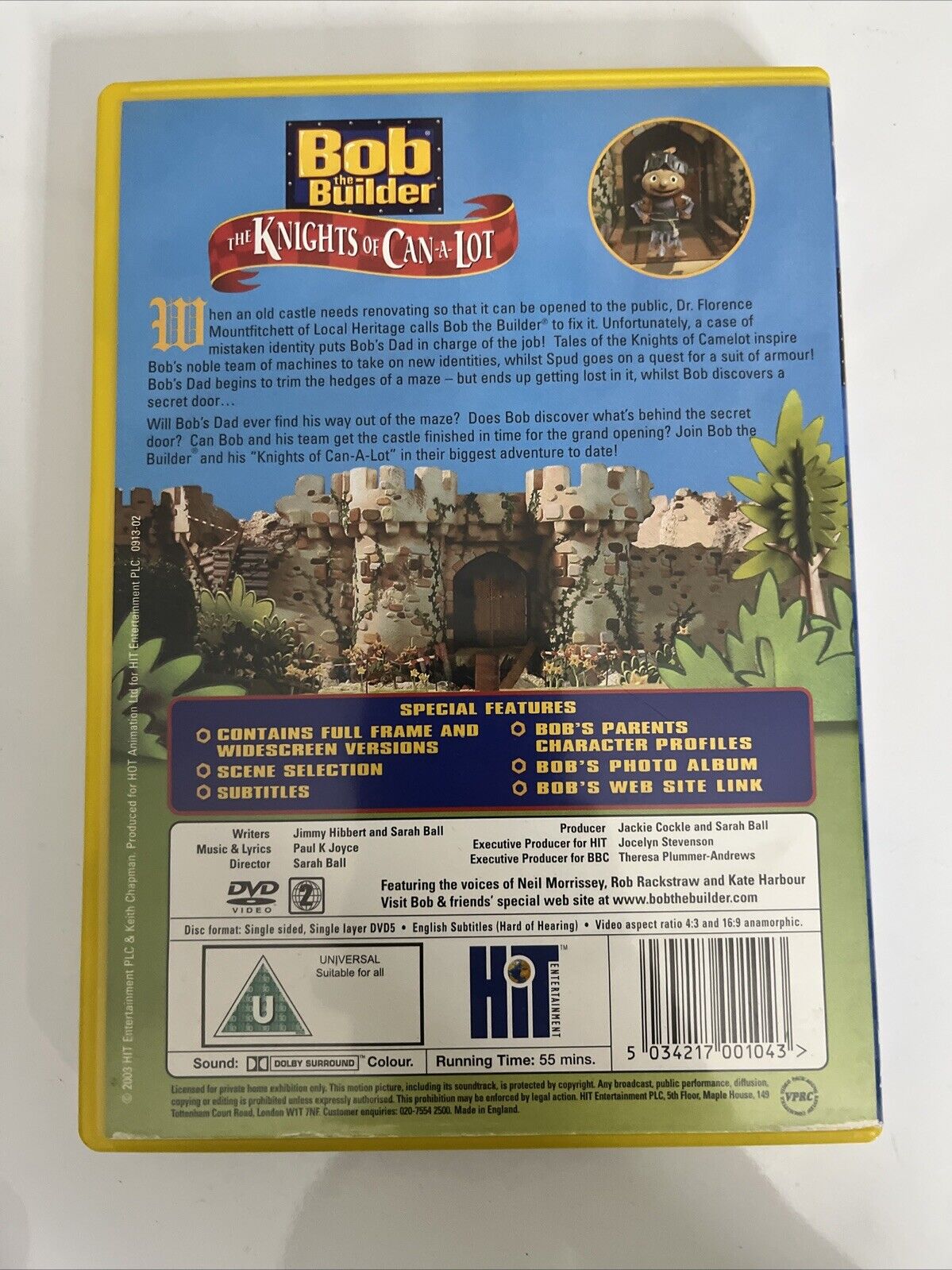 Bob the Builder : Knights of Can-A-Lot (DVD, 2003) Region 2