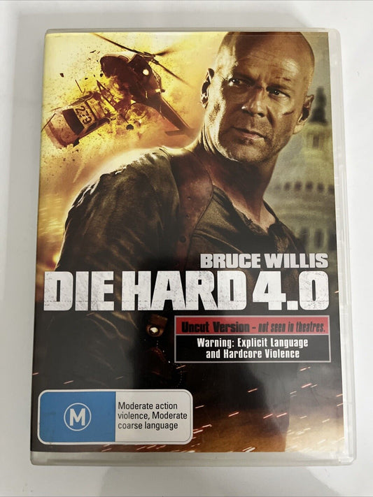 Die Hard 4.0 (DVD, 2007) Bruce Willis Region 4