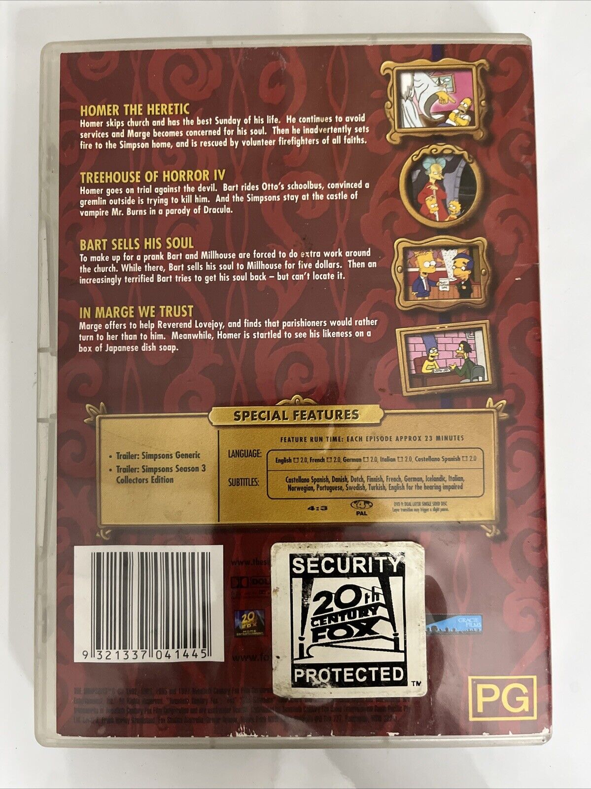 The Simpsons : Heaven and Hell (DVD, 2004) Region 4