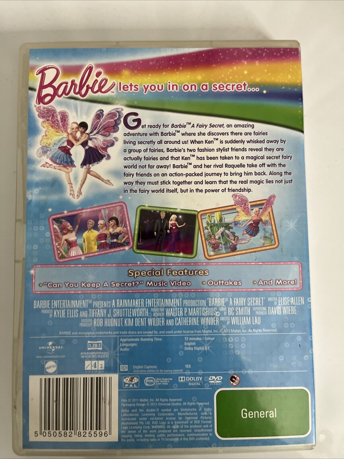 Barbie A Fairy Secret (DVD, 2011) Aniimated Film  Region 4