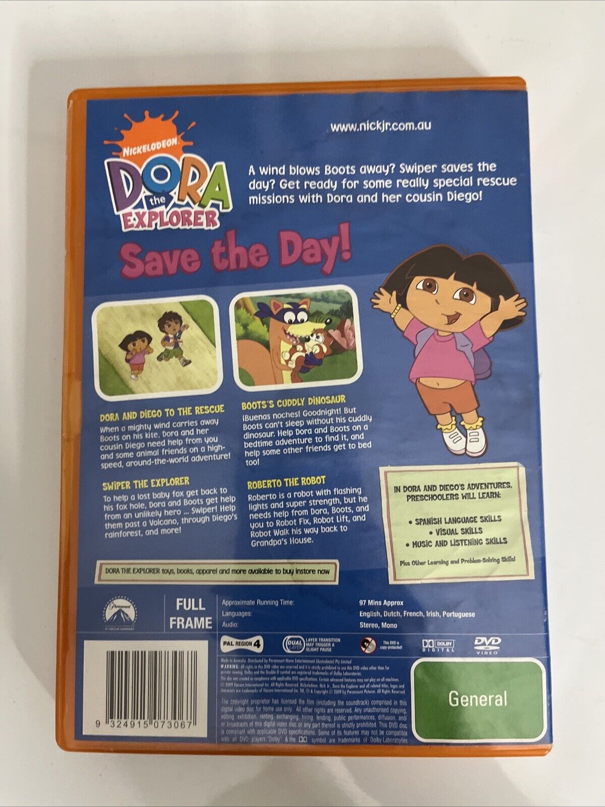 Dora the Explorer : Save the Day! (DVD, 2000) Animation Region 4
