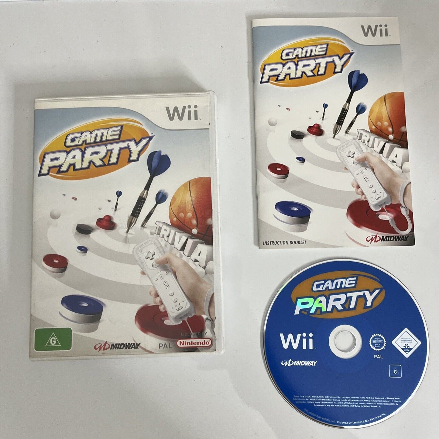 Game Party Nintendo Wii 2008 PAL Game Complete