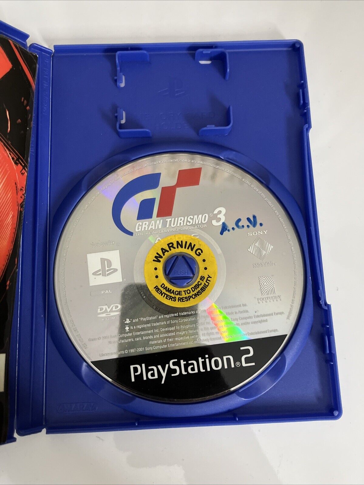 Gran Turismo 3 PS2 Sony PlayStation 2 Car Racing Simulation Game