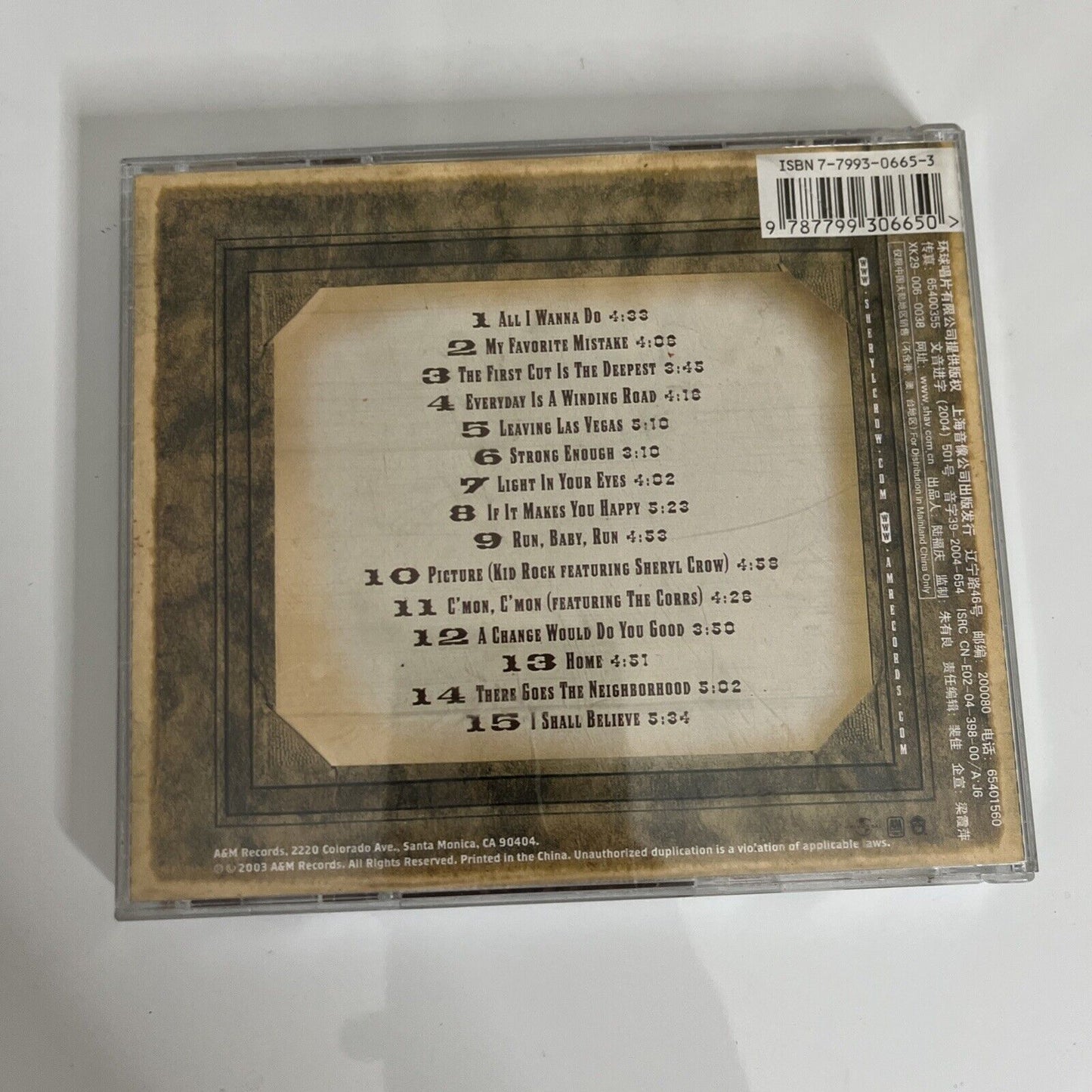 Very Best of Sheryl Crow [Australia Bonus Tracks] by Sheryl Crow (CD, 2003)