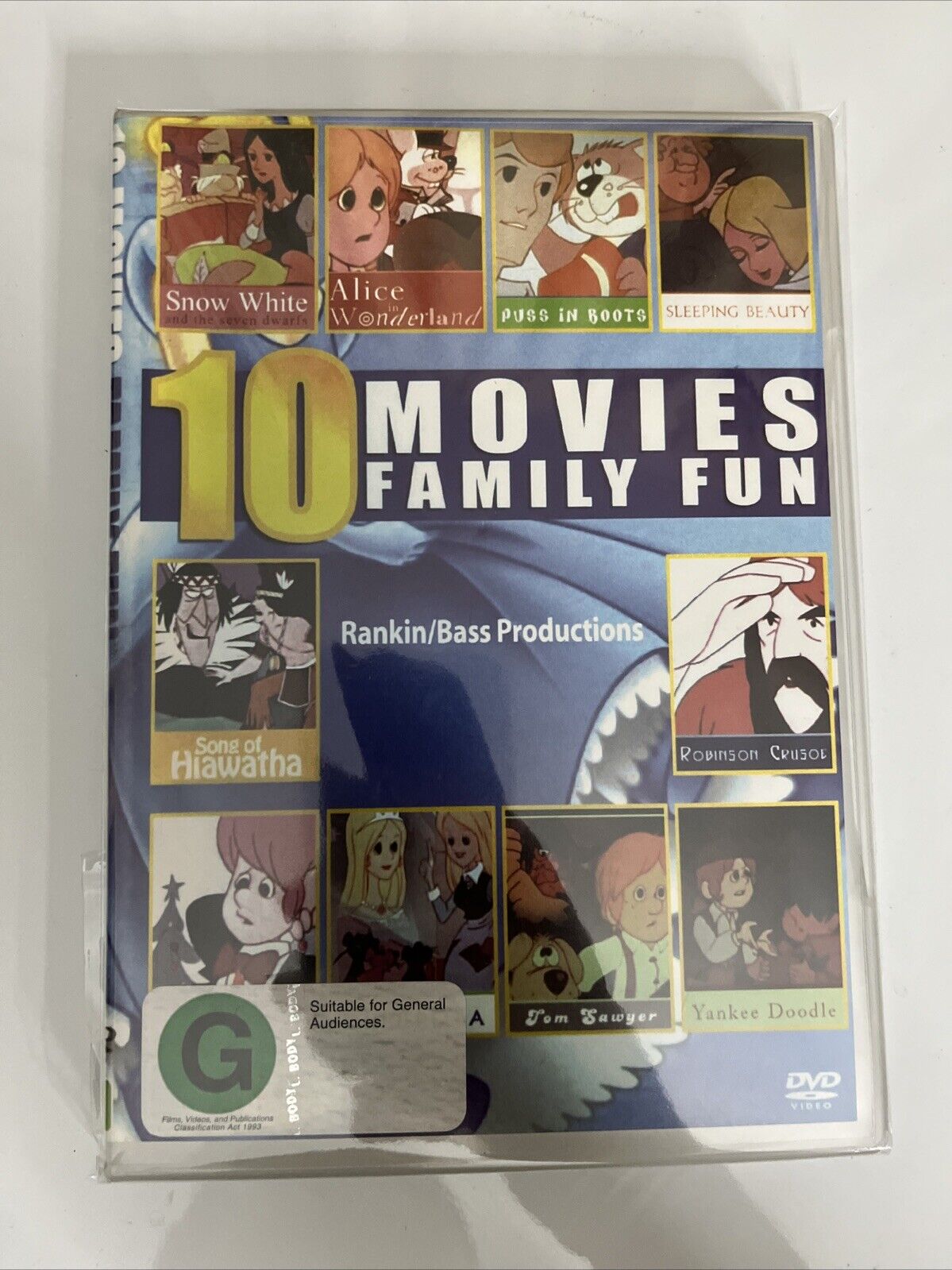 10 Movies Family Fun: Snow White, Alice Wonderland, Sleeping Beauty (DVD,4-Disc)