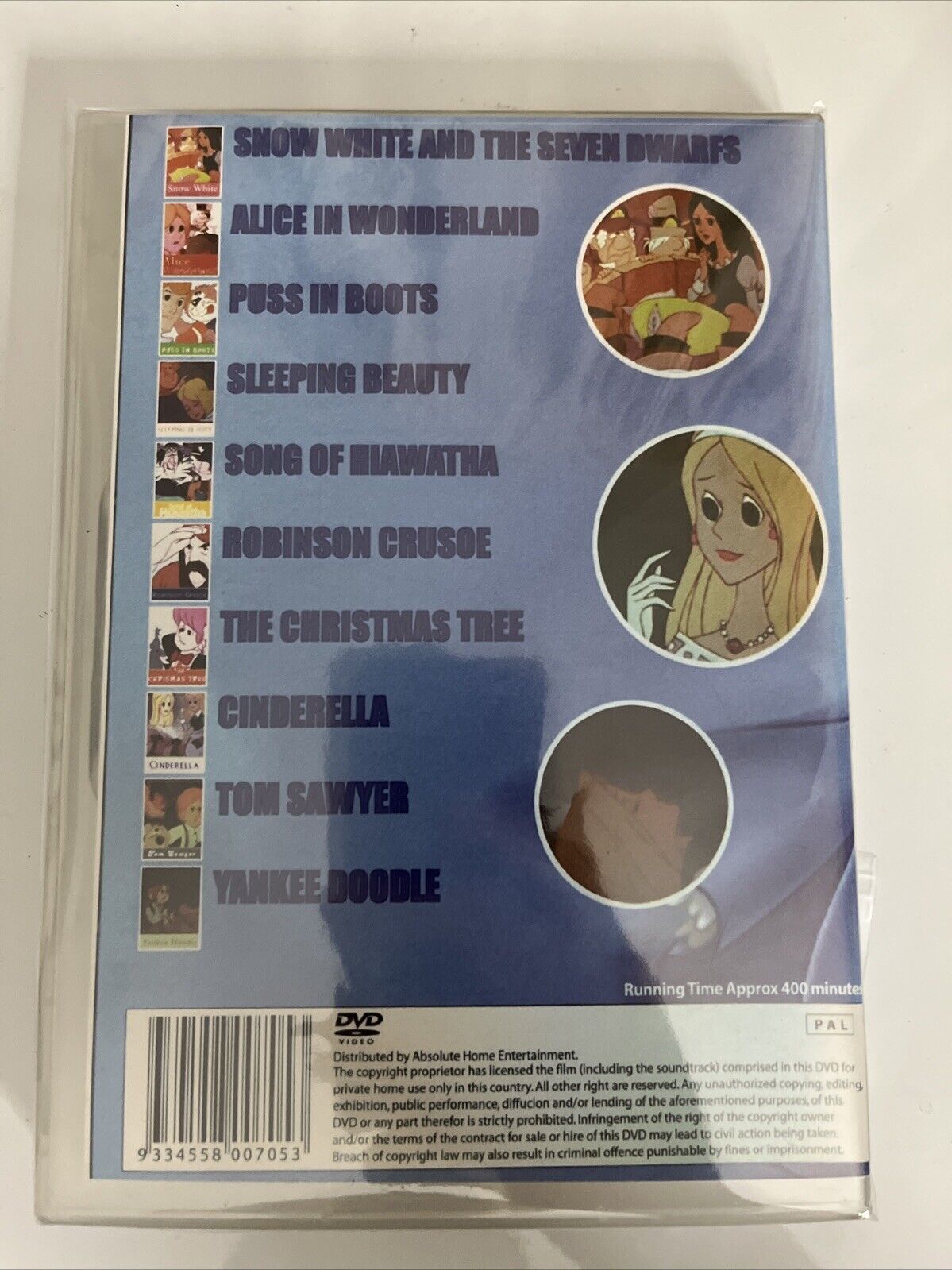 10 Movies Family Fun: Snow White, Alice Wonderland, Sleeping Beauty (DVD,4-Disc)