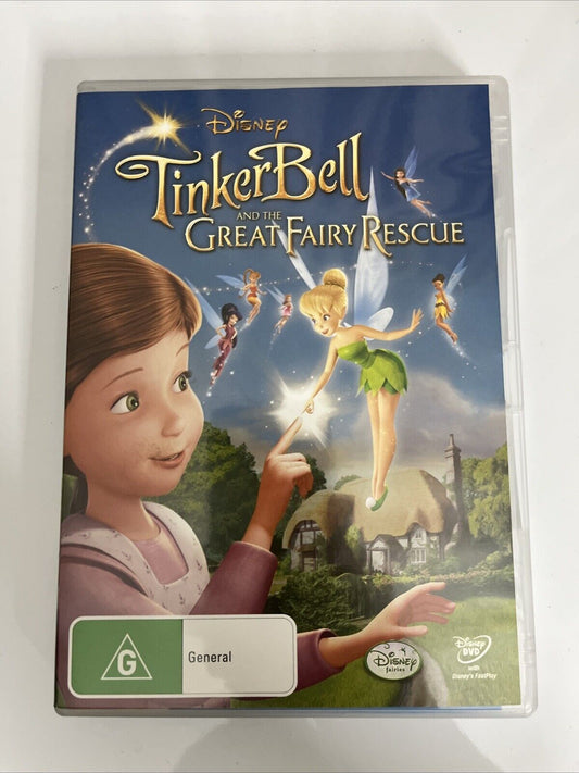 Tinker Bell and the Great Fairy Rescue (DVD, 2010) Animated Disney Film Region 4