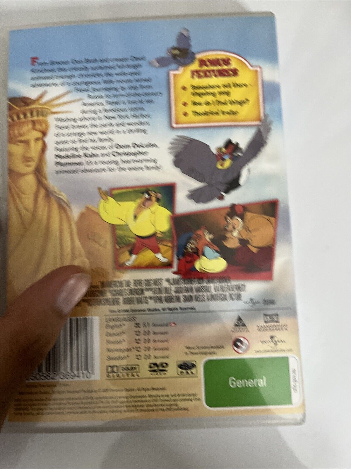 An American Tail (DVD, 1986) Don Bluth Animated Film  Region 4