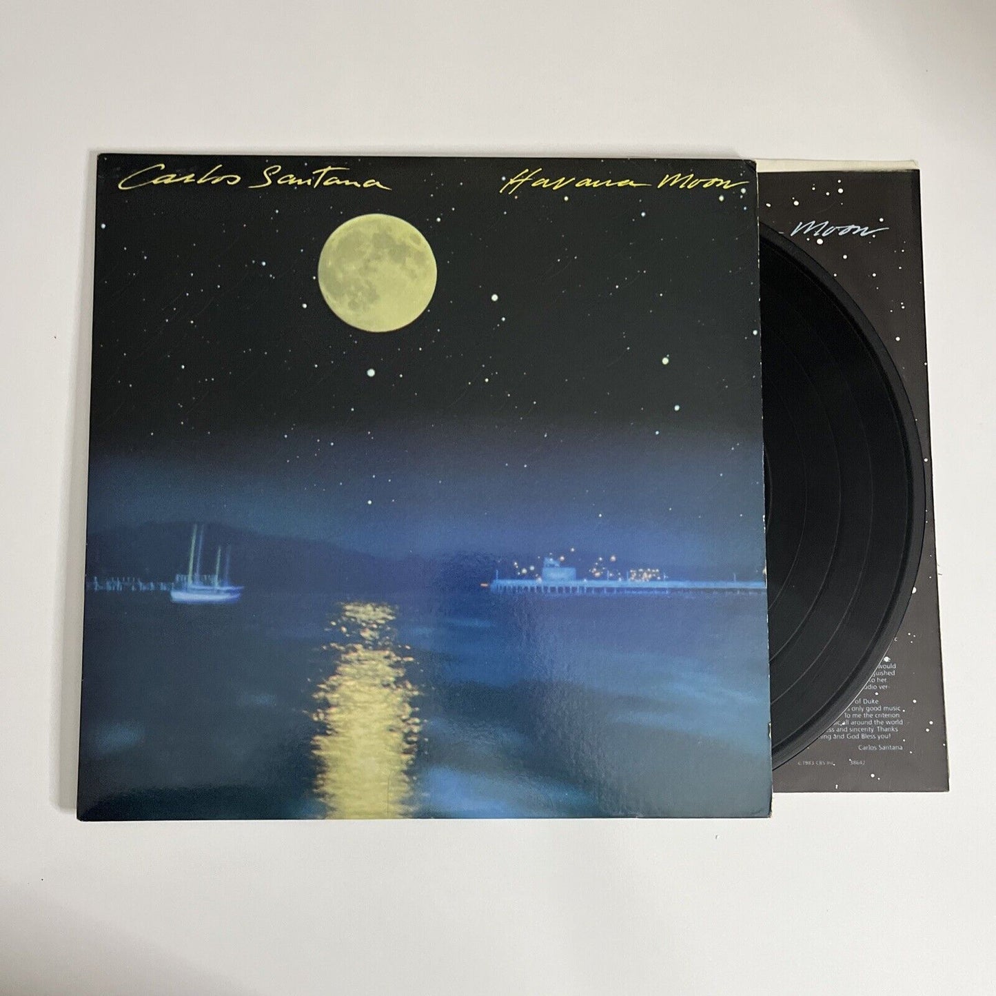 Havana Moon by Carlos Santana 1983 LP Vinyl Record Columbia FC 38642