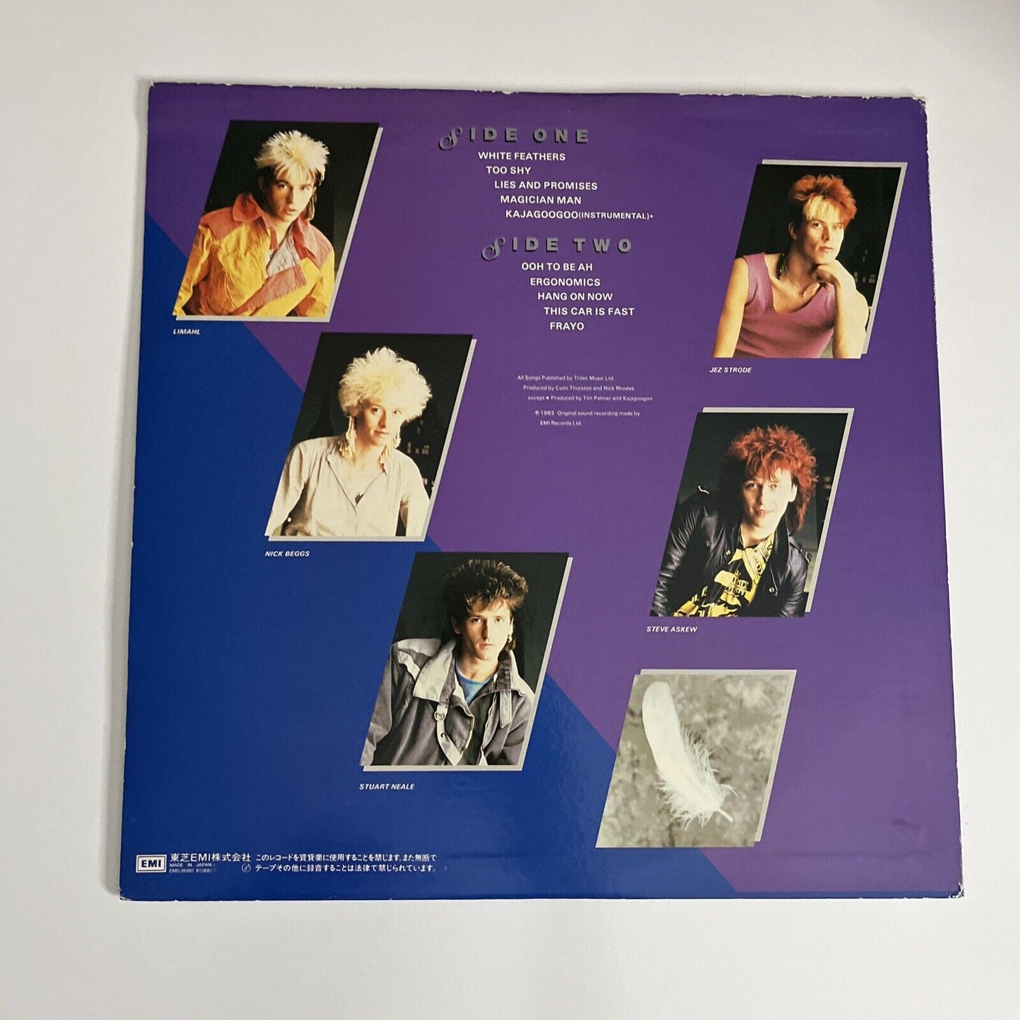 White Feathers by Kajagoogoo 1983 LP Vinyl Record EMI EMS-91060