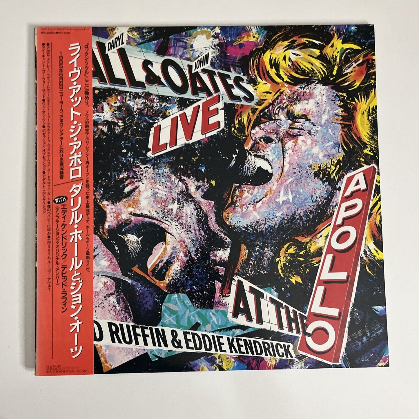 Daryl Hall & John Oates – Live At The Apollo 1985 LP Vinyl Record Obi RPL-8312