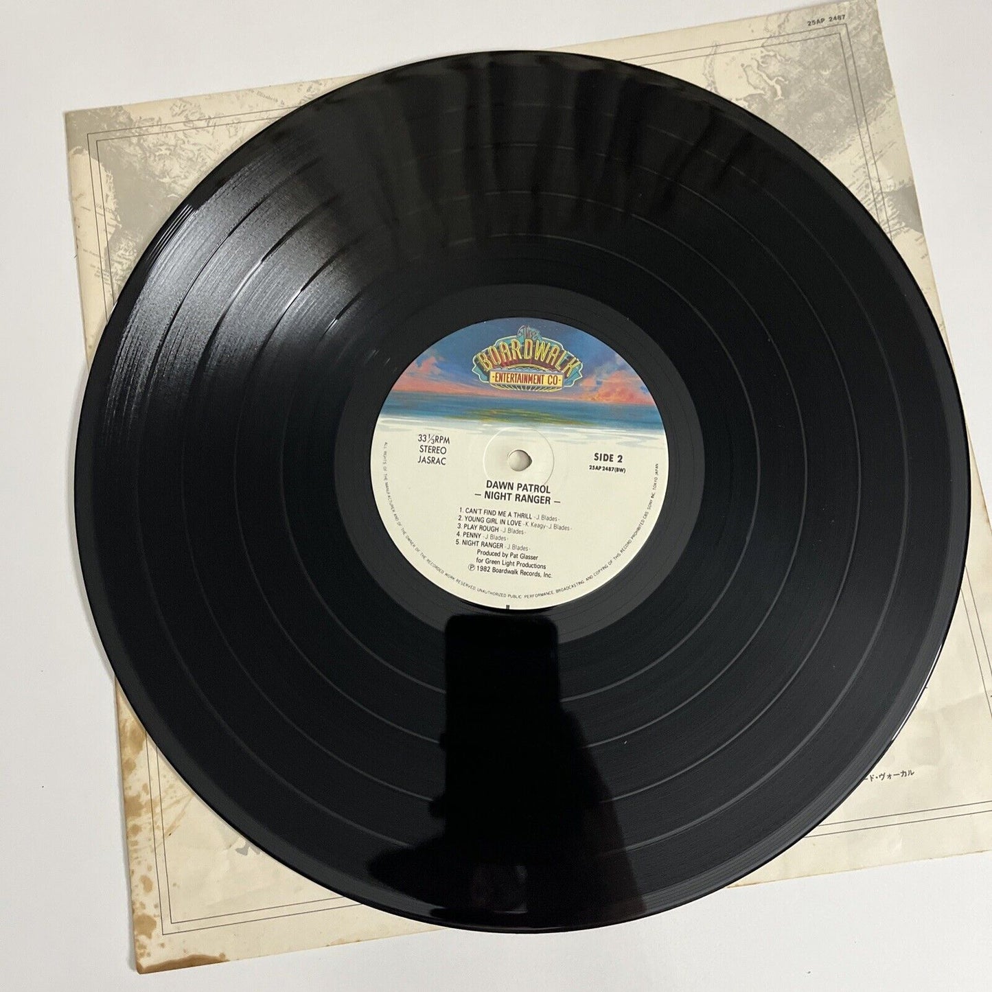 Dawn Patrol by Night Ranger 1983 LP Vinyl Record Obi JAPAN 25AP 2487