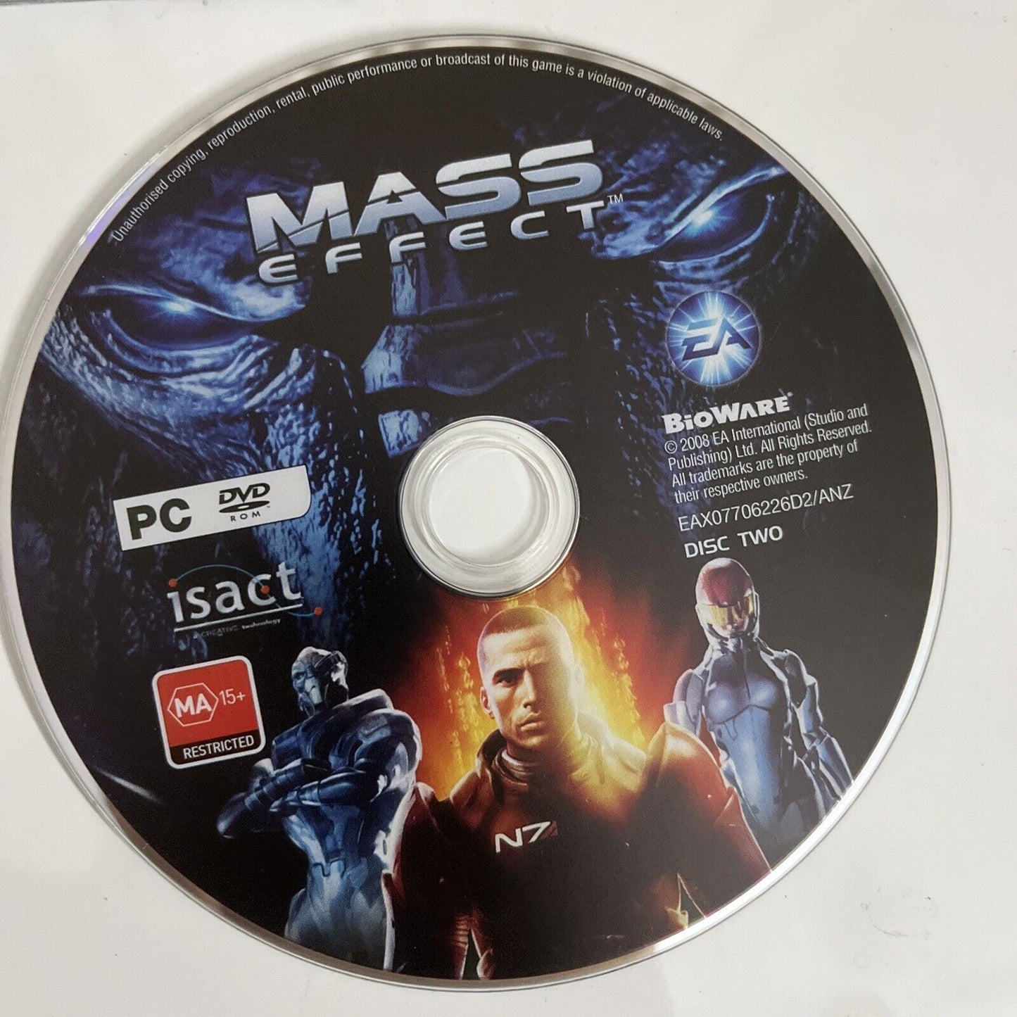 Mass Effect PC DVD-ROM Windows Action RPG Bioware Game Complete