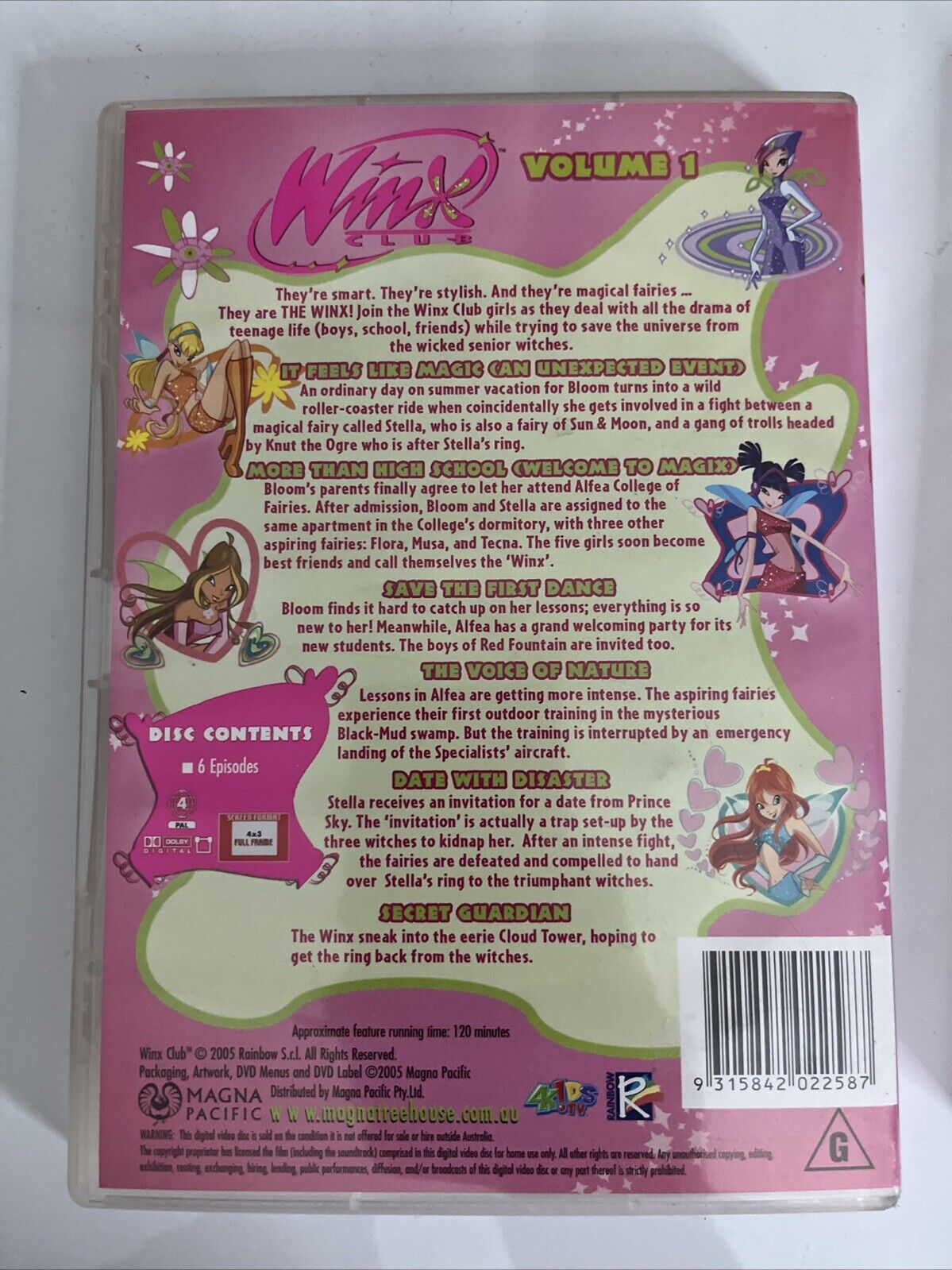 WinX Volume 1 & 2 (DVD, 2004) Animation Region 4 – Retro Unit