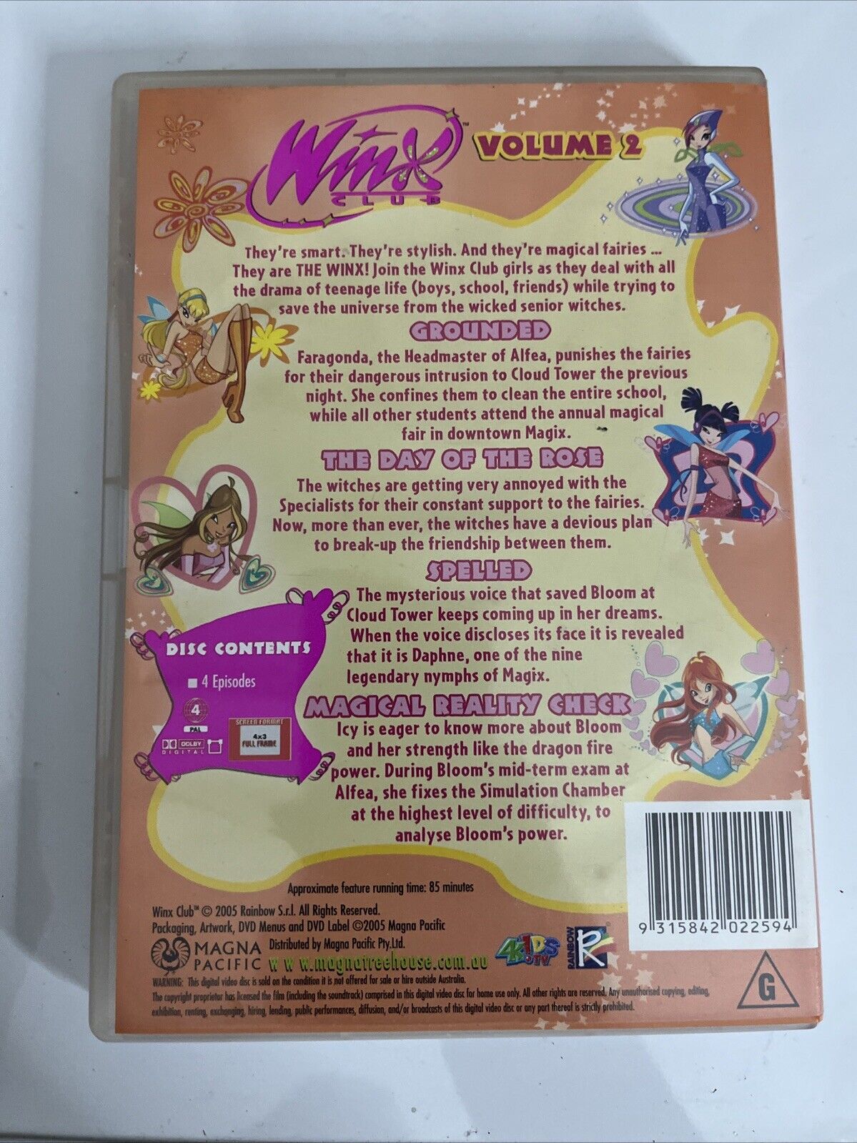 WinX Volume 1 & 2 (DVD, 2004) Animation Region 4 – Retro Unit
