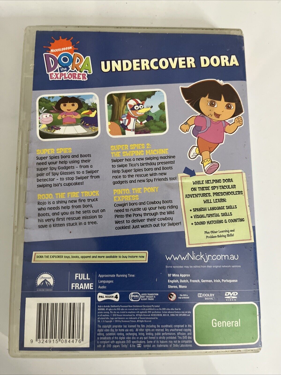 Dora the Explorer : Undercover Dora (DVD, 2009) Region 4