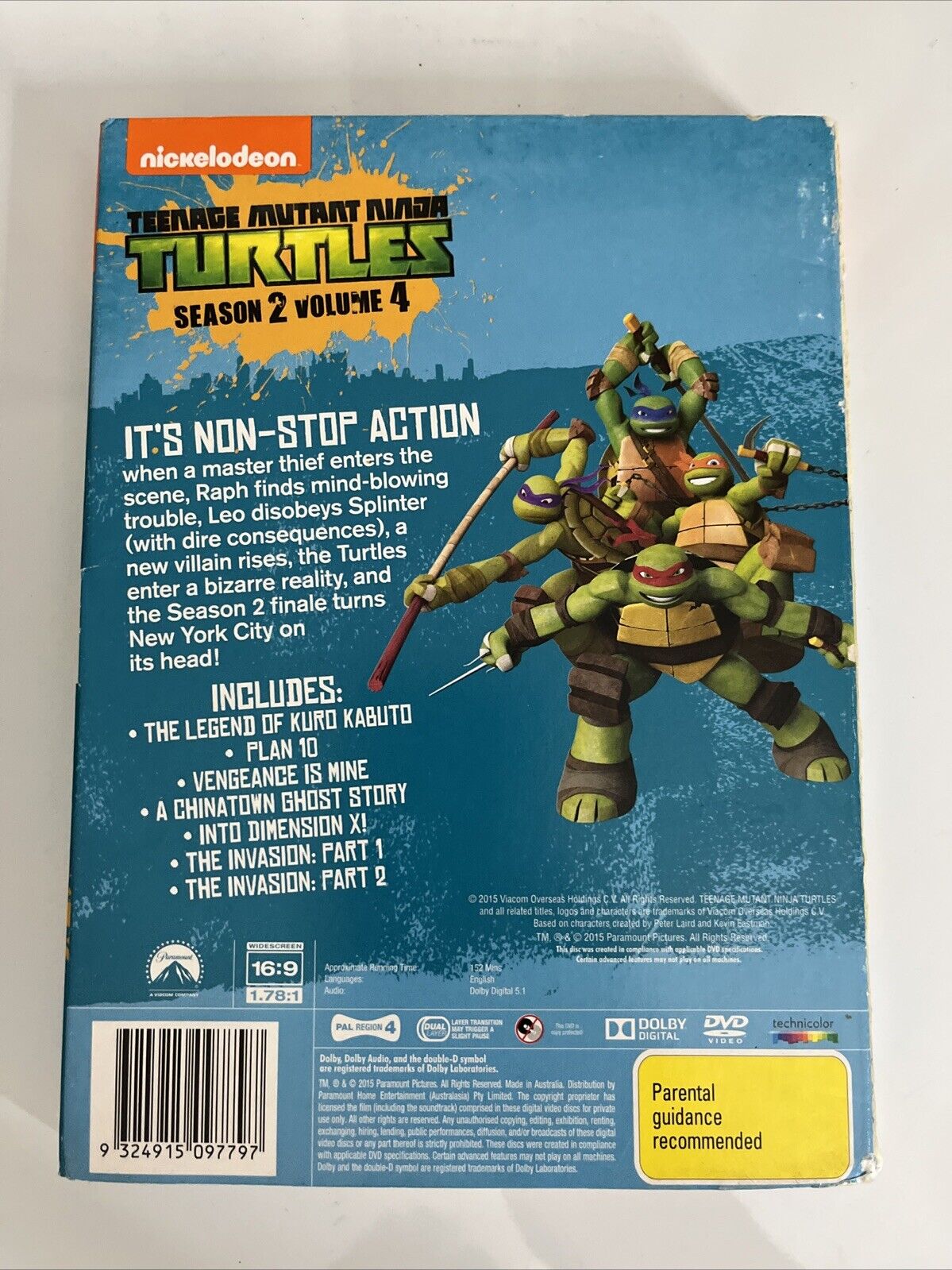 Teenage Mutant Ninja Turtles : Into Dimension X (DVD, 2014) Region 4