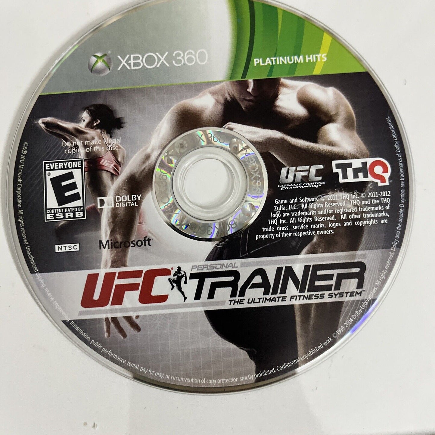 UFC Trainer: Ultimate Fitness System Microsoft XBOX 360 PAL 2012 Game Complete