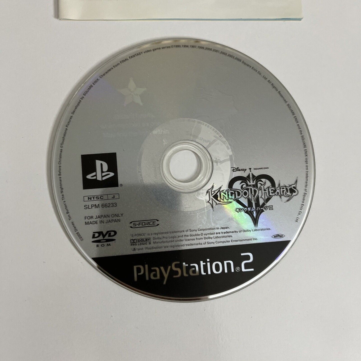 Kingdom Hearts II  PS2 Sony PlayStation NTSC-J JAPAN 2005 Square Game Complete