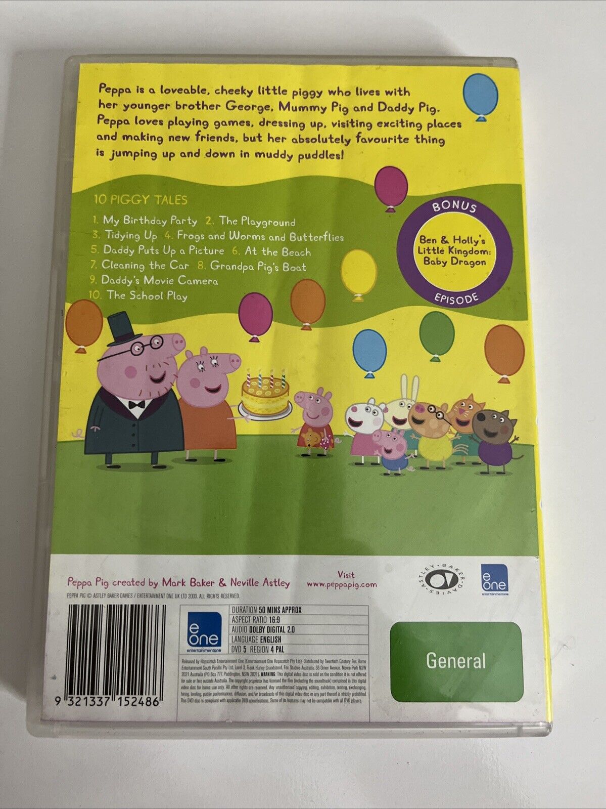 Peppa Pig : My Birthday Party (DVD, 2014) Animation Region 4