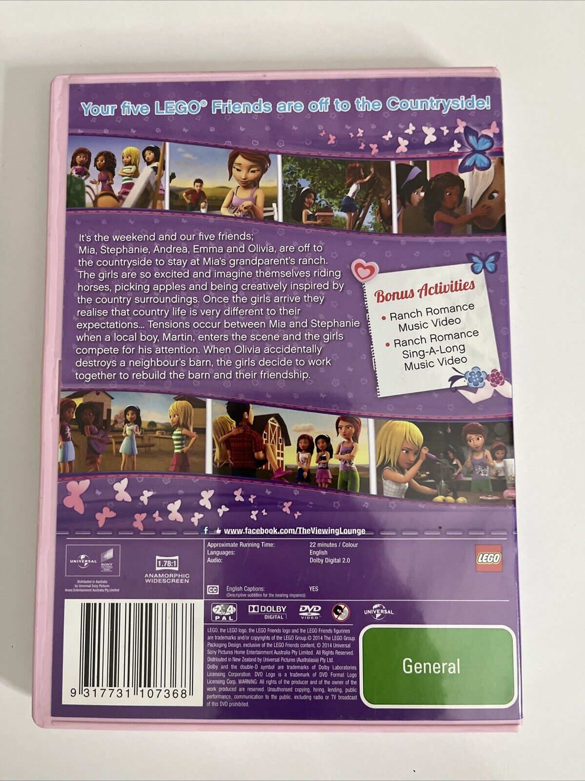 LEGO Friends Country Girls (DVD, 2012) Animation Region 4 &2