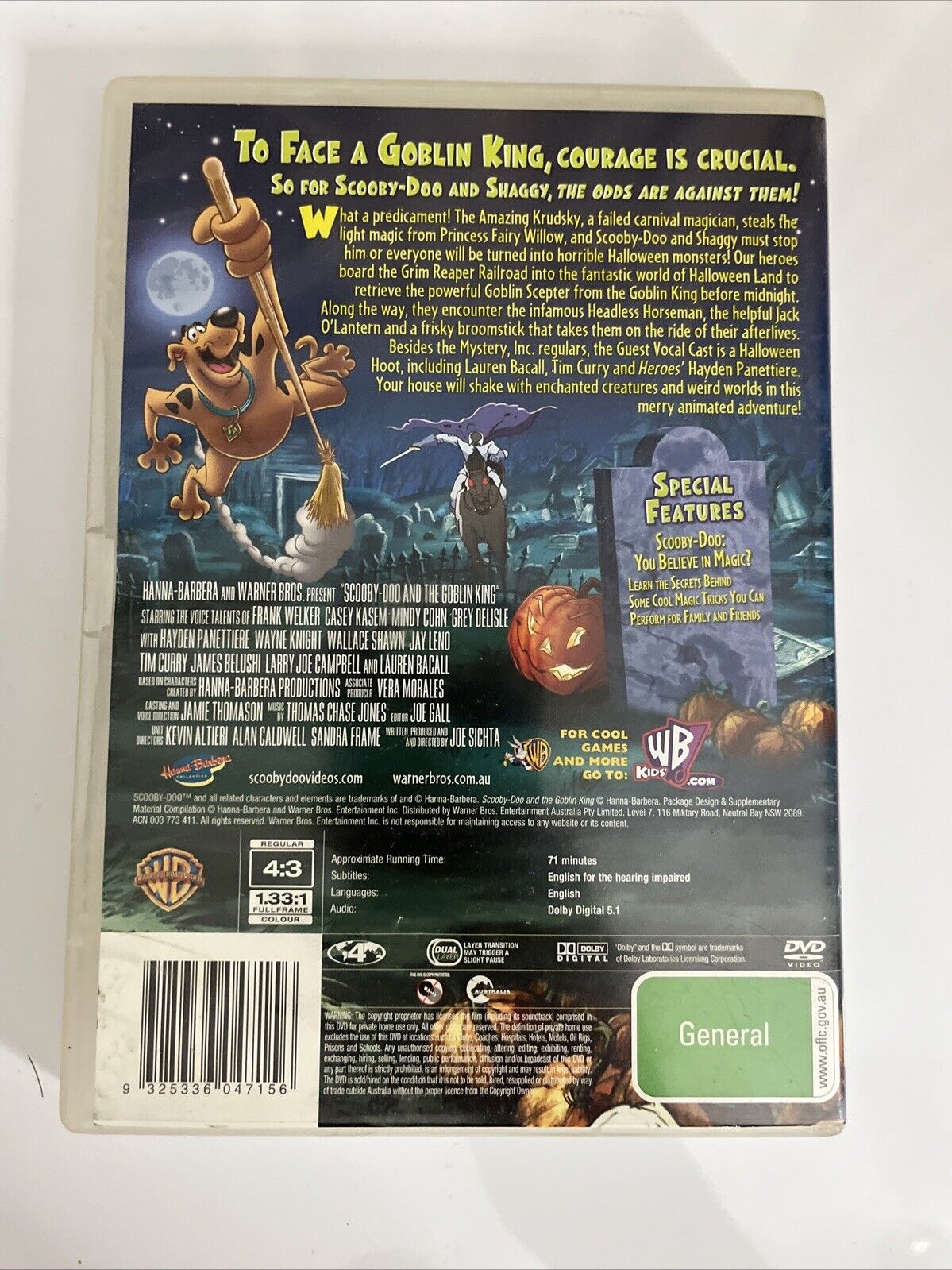 Scooby Doo and the Goblin King (DVD, 2008) Animation Region 4