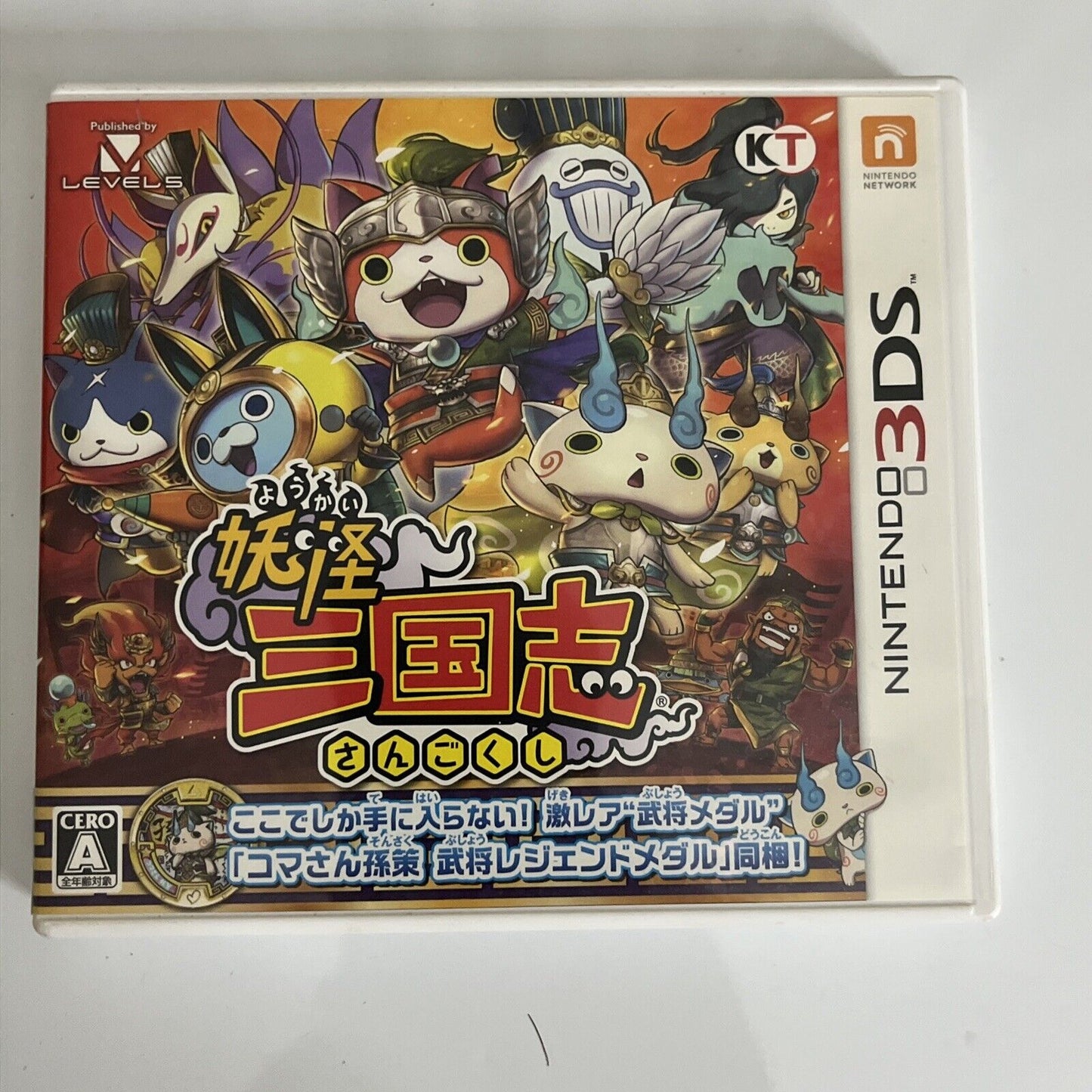 Yo-Kai Sangokushi Yokai Watch  3DS Nintendo NTSC-J JAPAN 2016 Game Complete