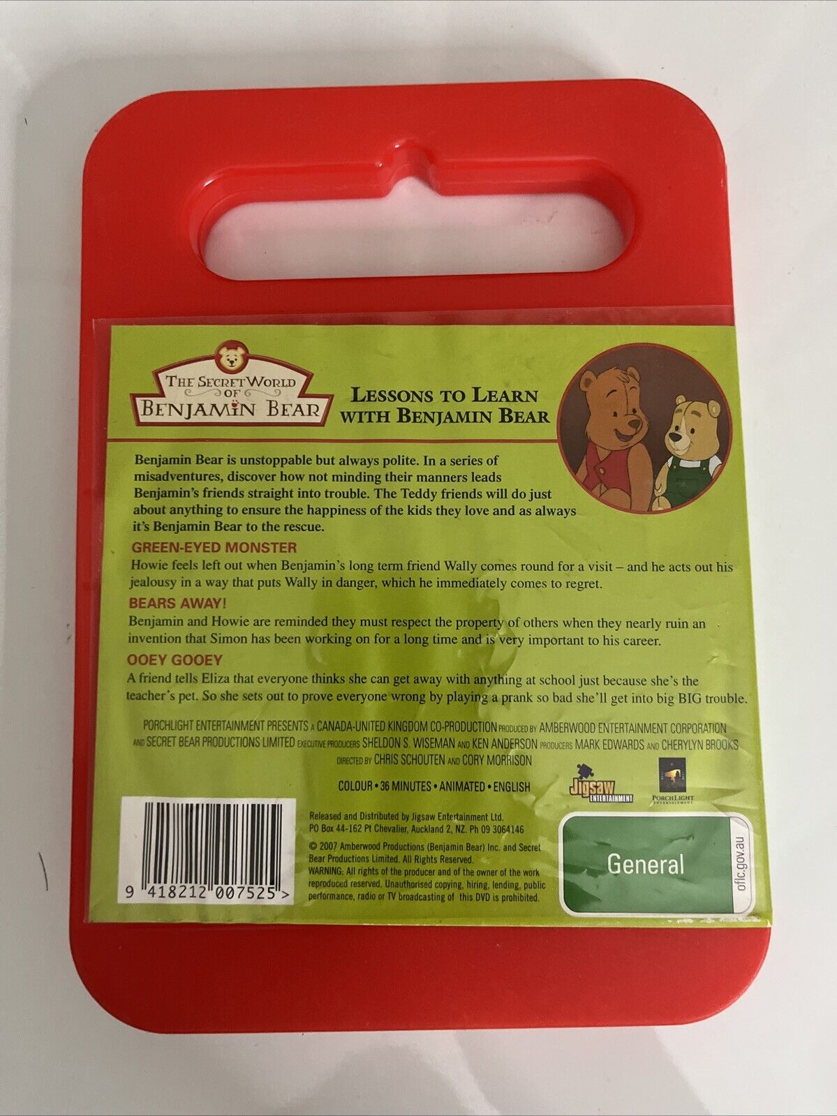 The Secret World of Benjamin Bear : Lessons to Learn (DVD, 2003) Region 4