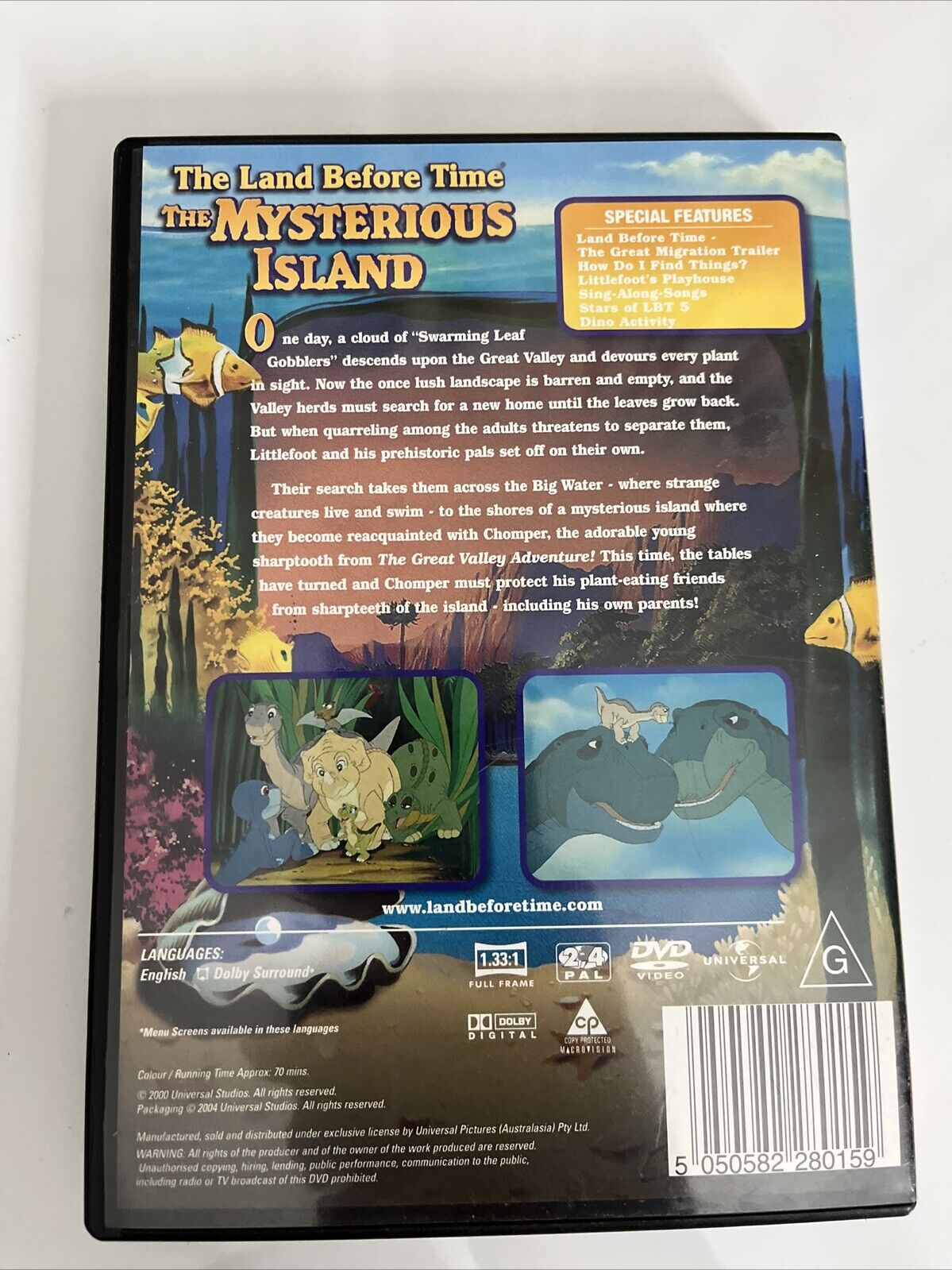 The Land before Time : The Mysterious Island (DVD, 1997) Region 4