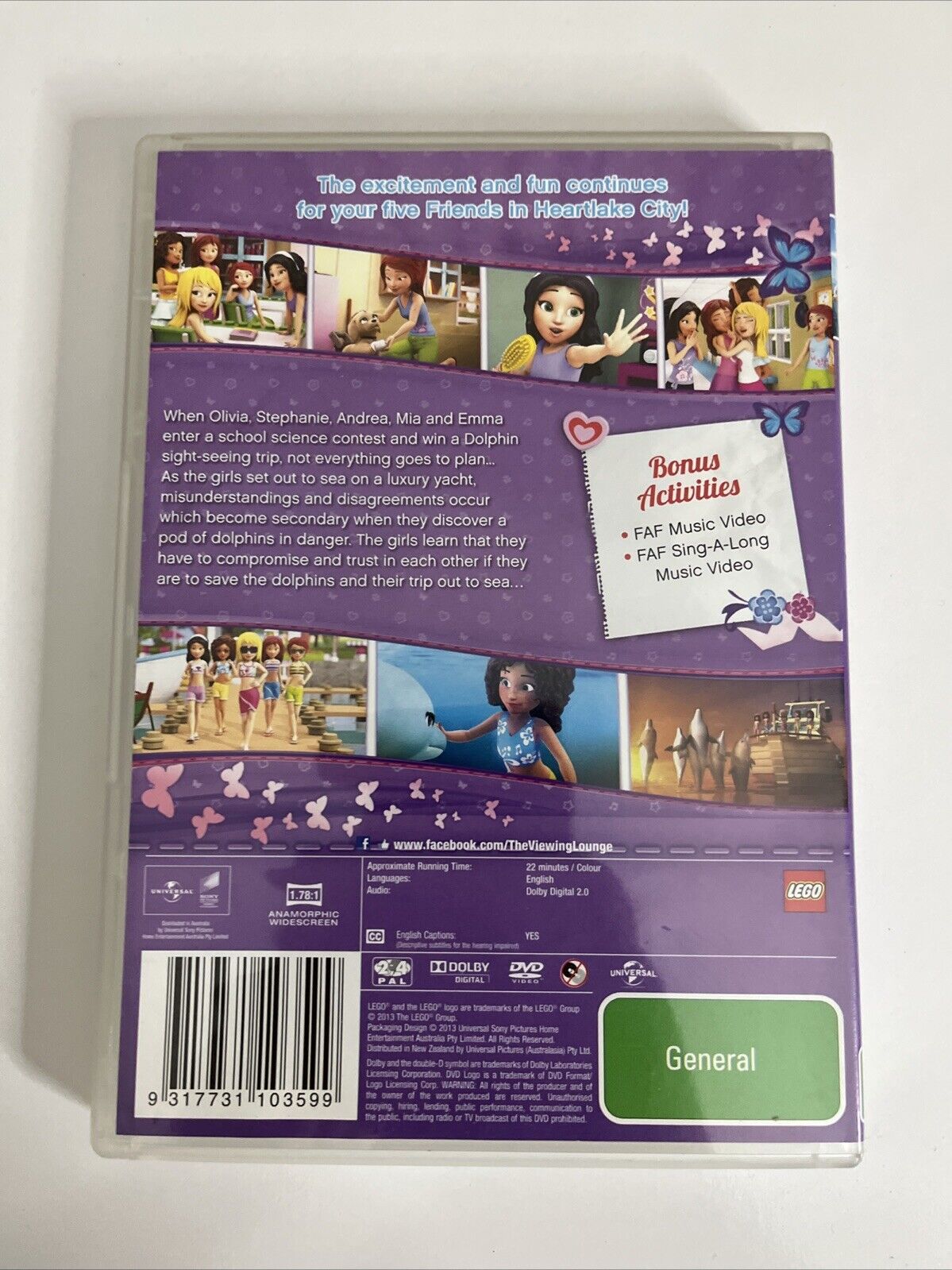 LEGO Friends Dolphin Cruise (DVD, 2012) Animation Region 4