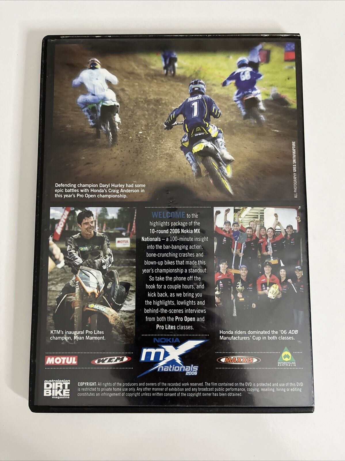 2006 Nokia MX Nationals (DVD) Season Motocross Highlights All Regions