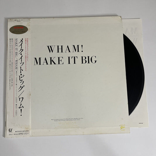 Make It Big by Wham! 1984 LP Vinyl Record Obi JAPAN Epic Records 28-3P-555