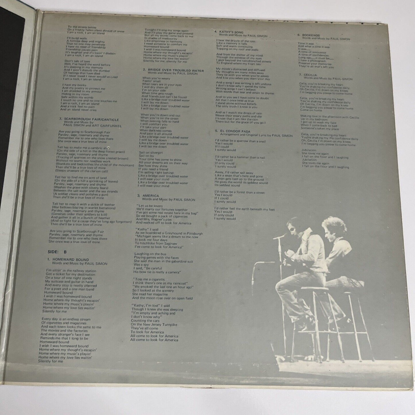 Simon And Garfunkel's Greatest Hits 1972 LP Vinyl Record Gatefold SOPM 20