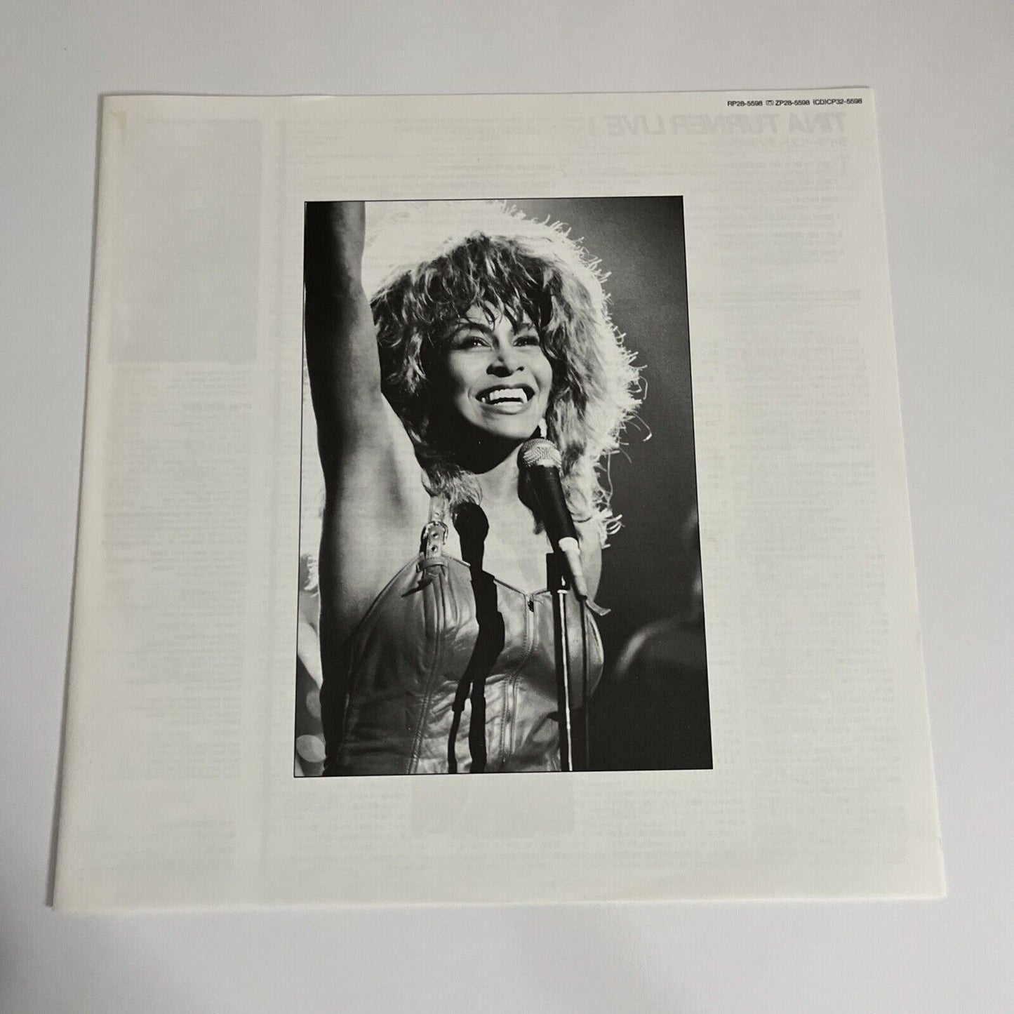 Tina Turner – Tina Live 1988 LP 12" Vinyl Record Capitol Records RP28-5598