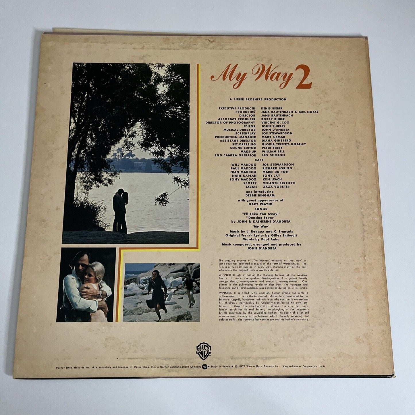My Way 2 Original Film Soundtrack 1977 LP 12" Vinyl Record Promo Warner Bros