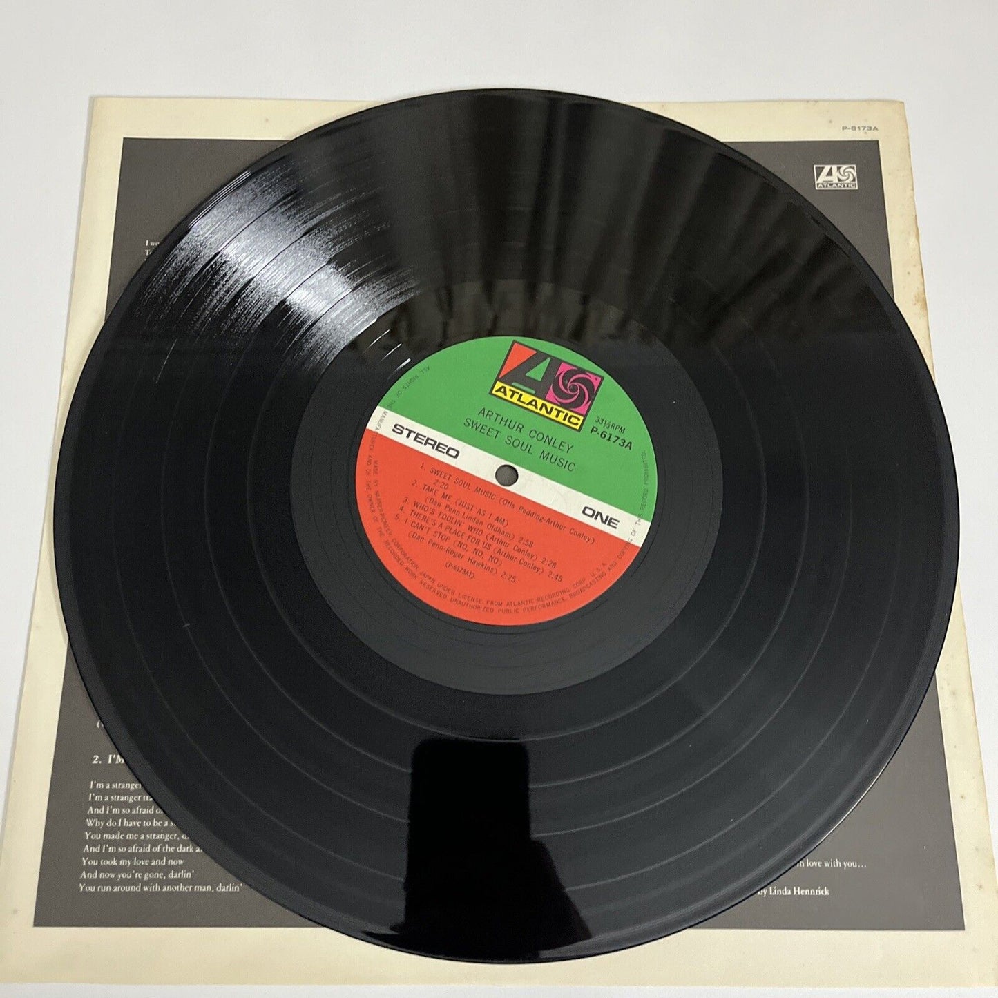 Arthur Conley – Sweet Soul Music 1980 LP 12" Vinyl Record Album Atlantic P-6173A