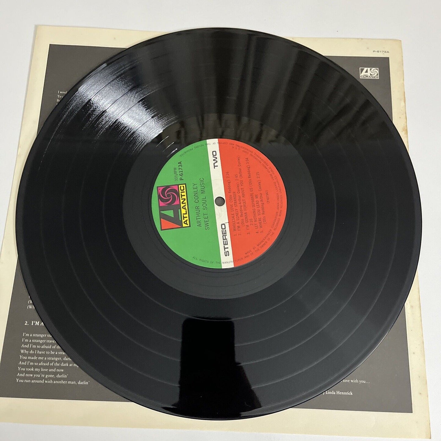 Arthur Conley – Sweet Soul Music 1980 LP 12" Vinyl Record Album Atlantic P-6173A